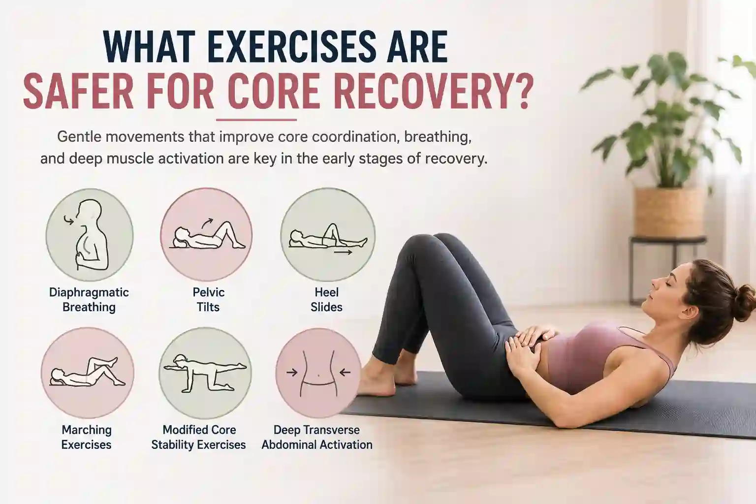 Which exercises may help diastasis recti Newcastle-under-Lyme?